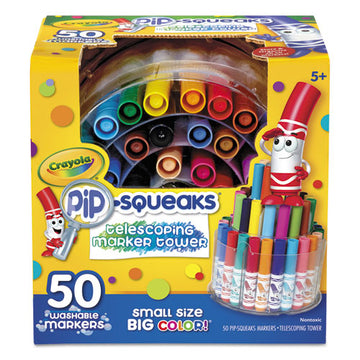 Crayola® Pip-squeaks Telescoping Marker Tower, Medium Bullet Tip, Assorted Colors, 50-pack freeshipping - TVN Wholesale